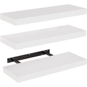 HOMEFURNISHING Floating Shelves, Wall Shelves for Bathroom/Living
